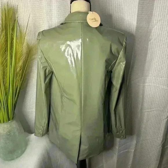 Camila Coelho XS Mint Green Revolve Cyrus Blazer Jacket Brand New NWT - Picture 8 of 15